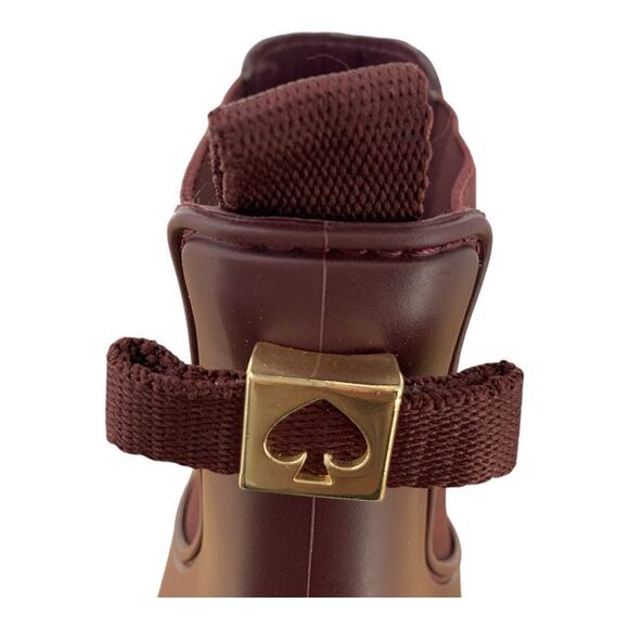 Kate Spade Rubber Rain Boots Women's Size 10 Water Proof Chelsea Ankle Bootie - Picture 8 of 11